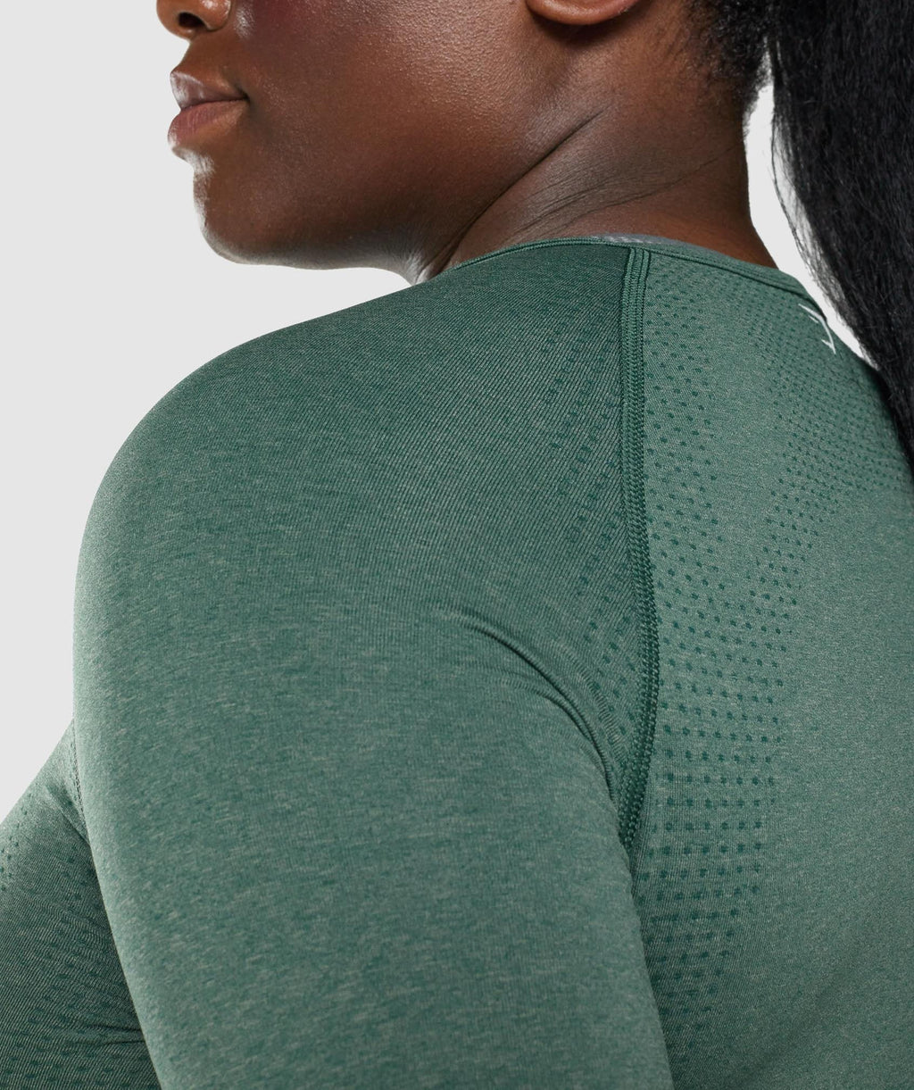 Vital Crop Top - Dark Green Marl — imagem 5