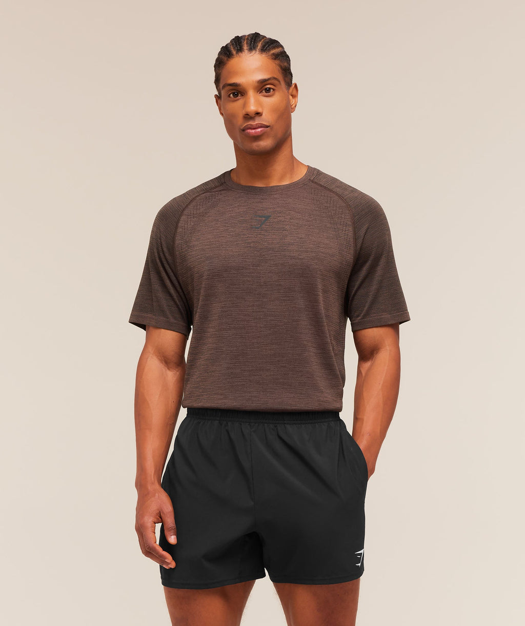 Versatile Seamless T-Shirt - Espresso Brown/Black — imagem 1