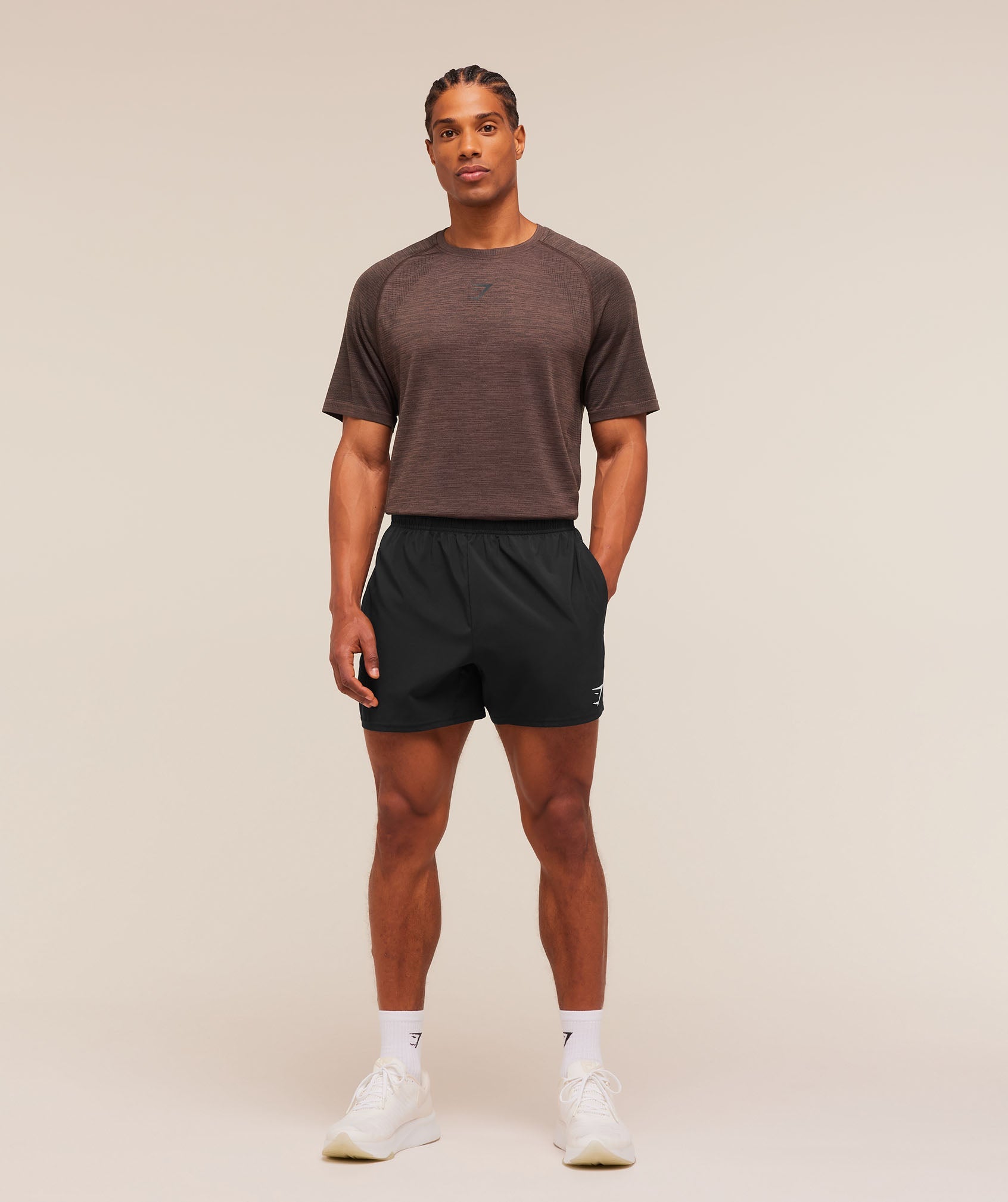 Versatile Seamless T-Shirt - Espresso Brown/Black — imagem 4