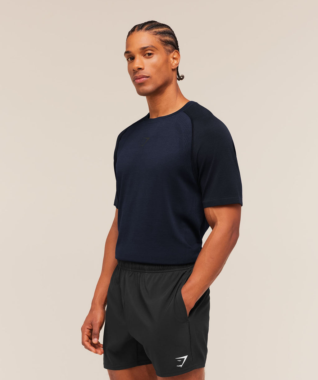 Versatile Seamless T-Shirt - Heavy Blue/Black — imagem 3