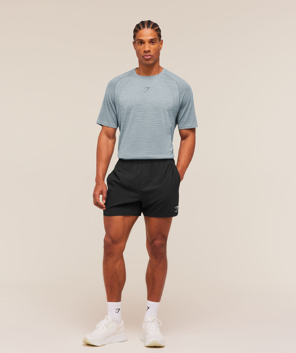 Versatile Seamless T-Shirt - Tranquil Blue/Iron Blue — imagem 4