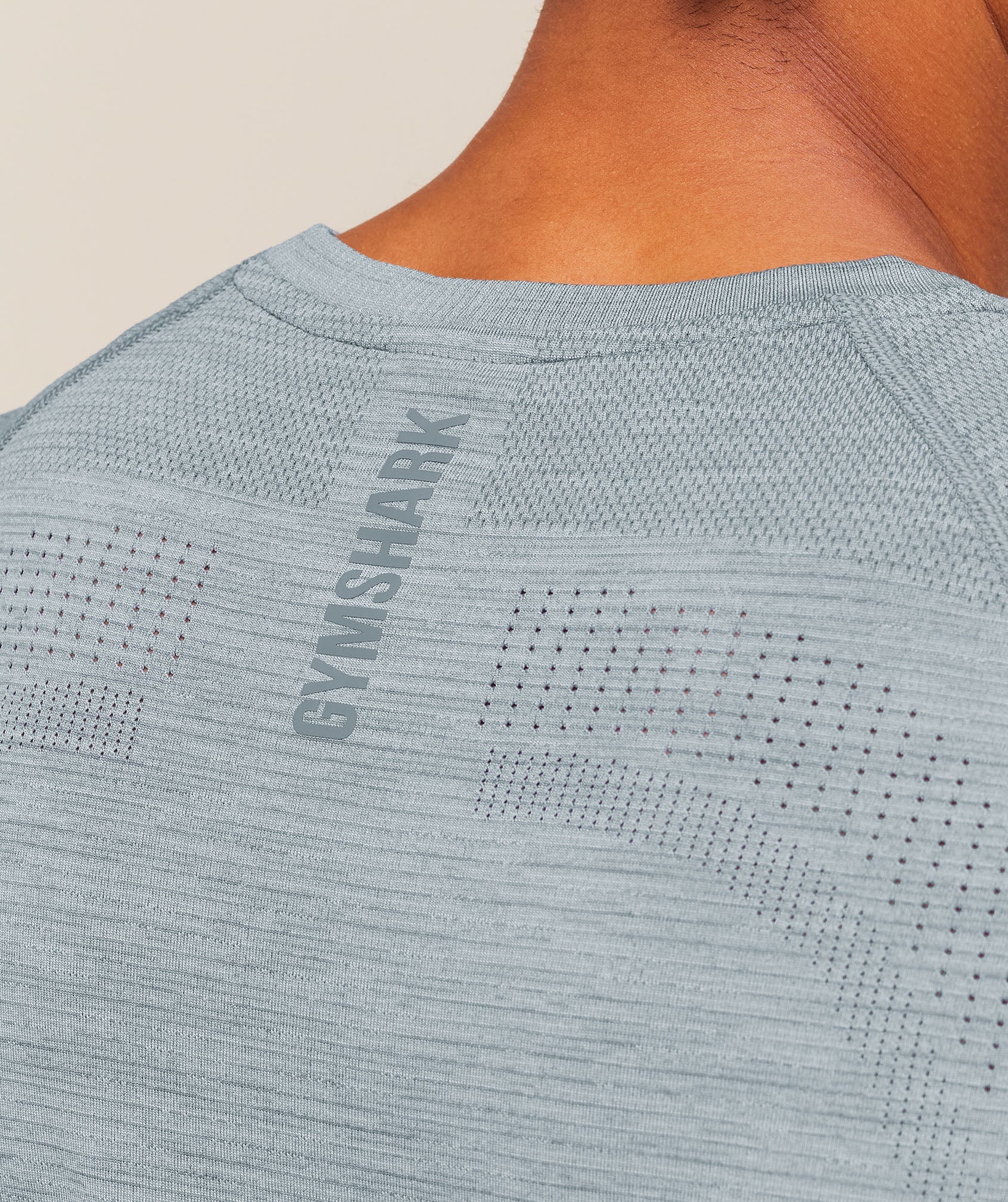 Versatile Seamless T-Shirt - Tranquil Blue/Iron Blue — imagem 6
