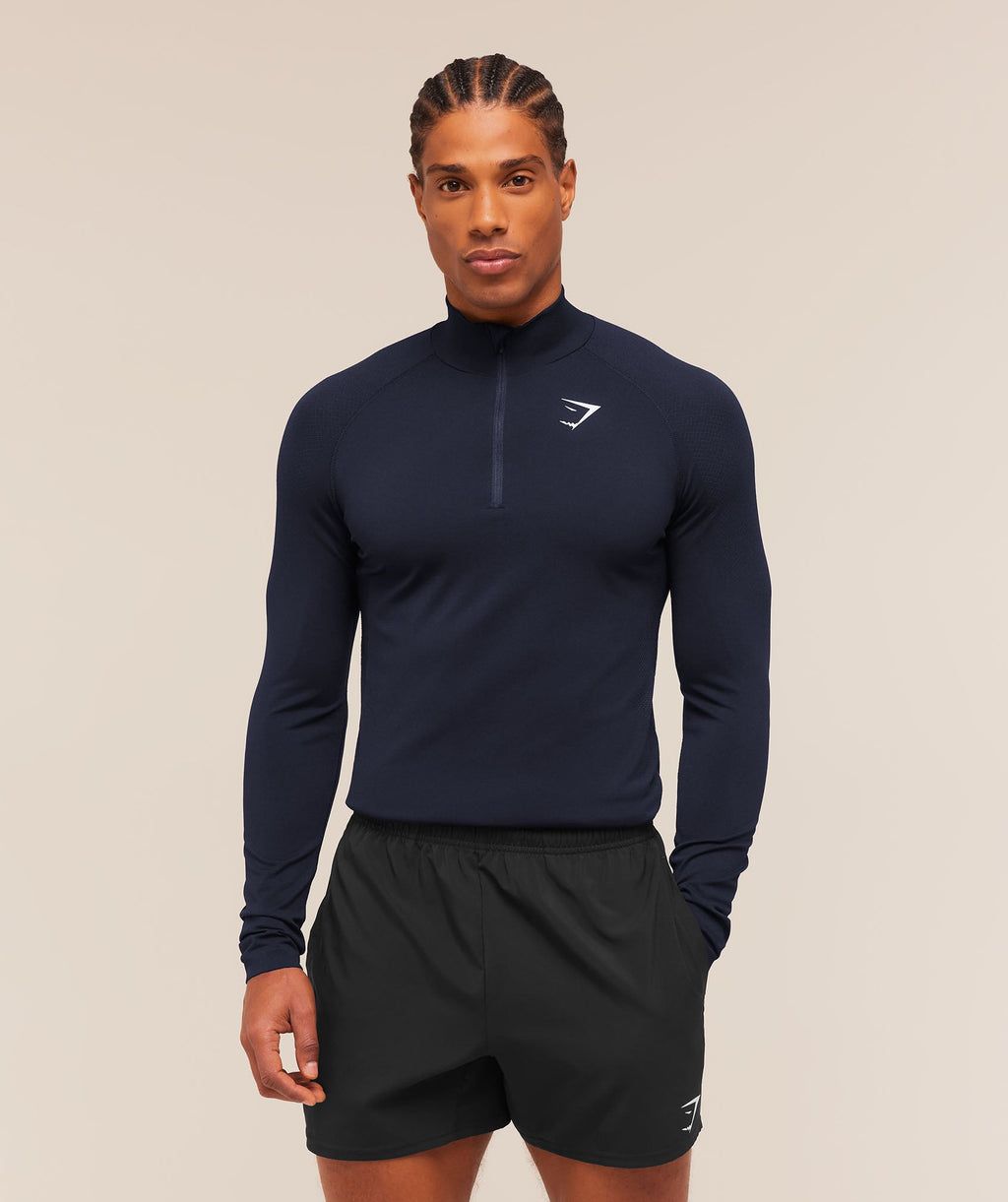 Vital 1/4 Zip - Navy/Heavy Blue — imagem 1