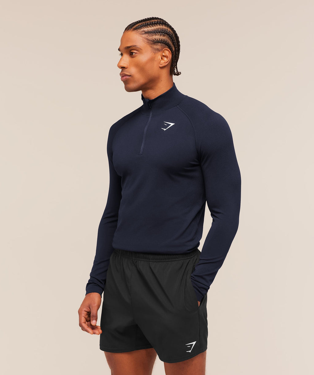 Vital 1/4 Zip - Navy/Heavy Blue — imagem 3