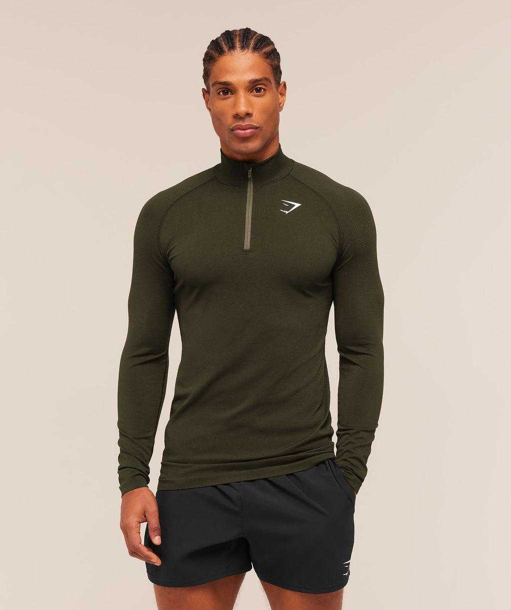 Vital 1/4 Zip - Strength Green/Canvas Green — imagem 6
