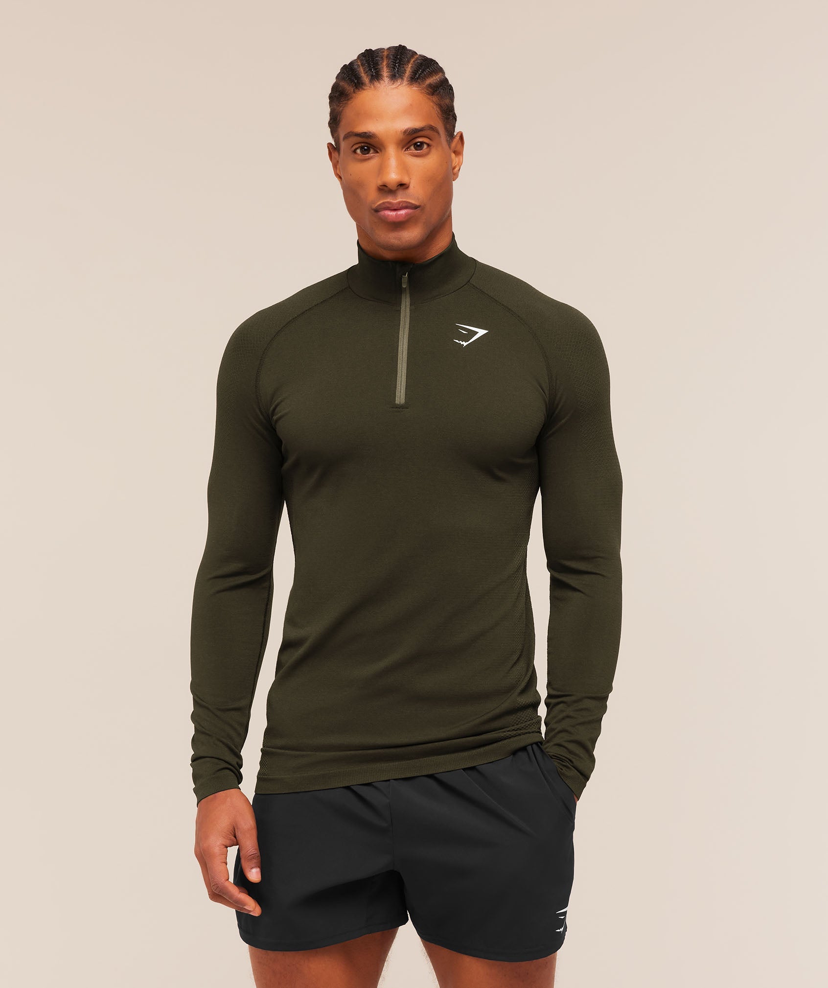 Vital 1/4 Zip - Strength Green/Canvas Green — imagem 6