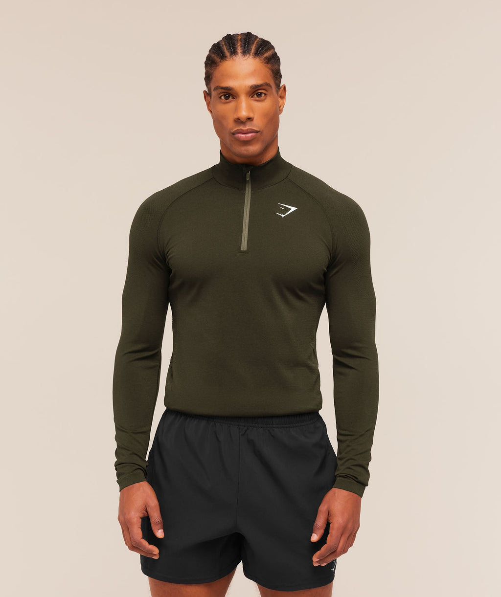 Vital 1/4 Zip - Strength Green/Canvas Green — imagem 1