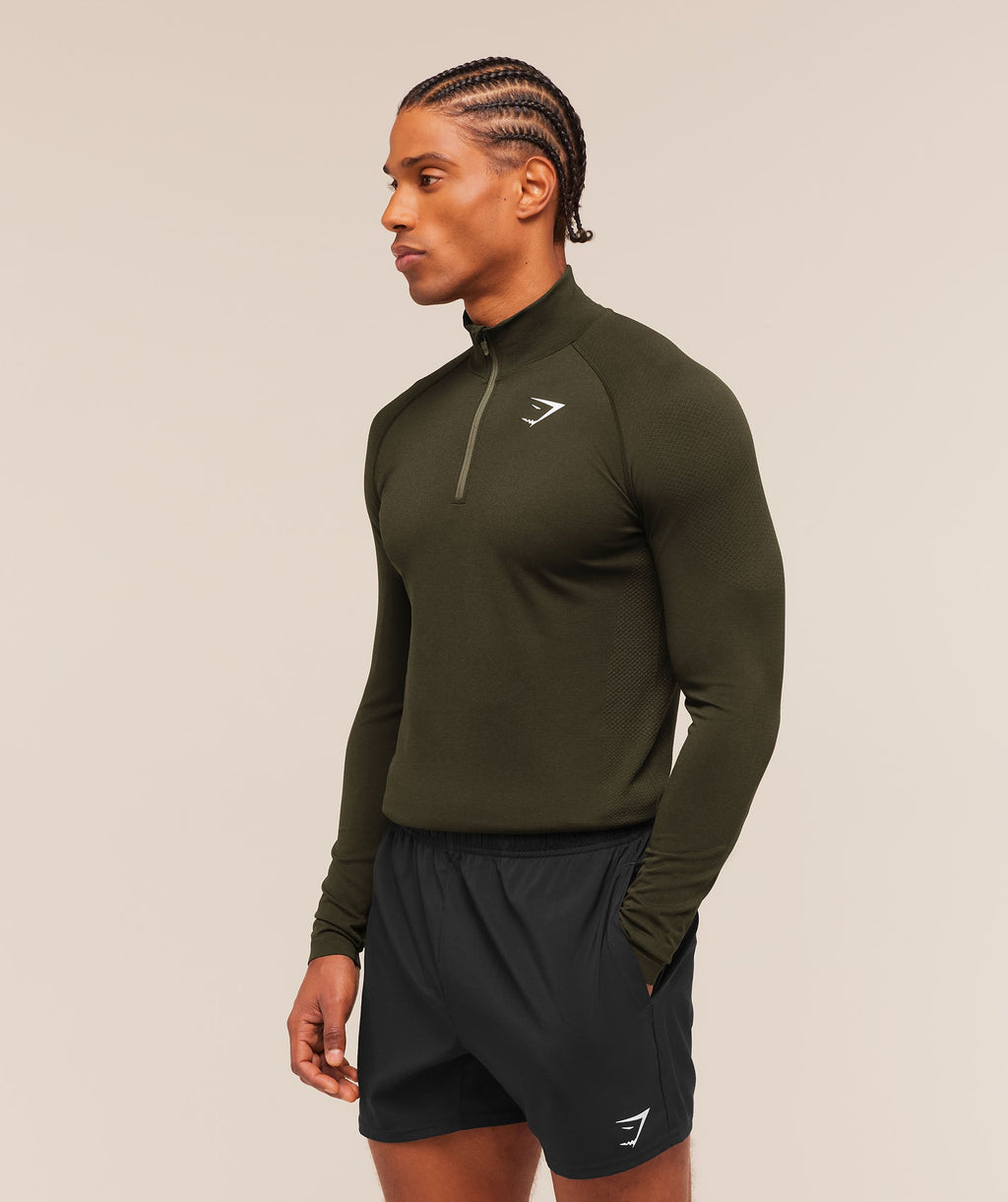 Vital 1/4 Zip - Strength Green/Canvas Green — imagem 3