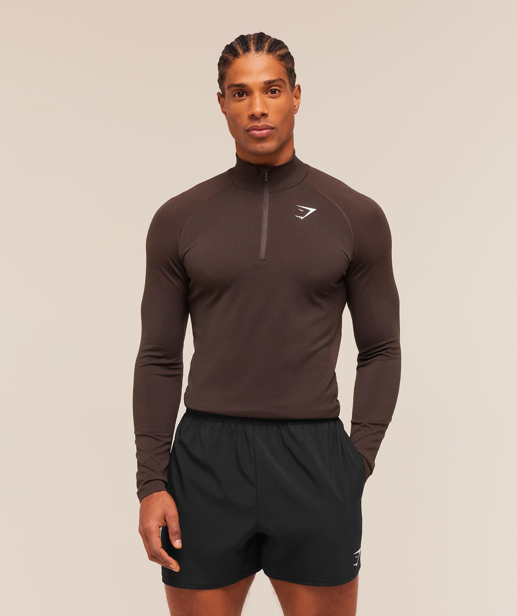 Vital 1/4 Zip - Walnut Brown/Espresso Brown — imagem 1