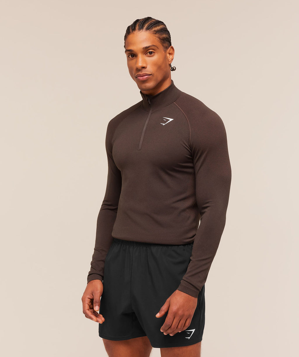 Vital 1/4 Zip - Walnut Brown/Espresso Brown — imagem 3