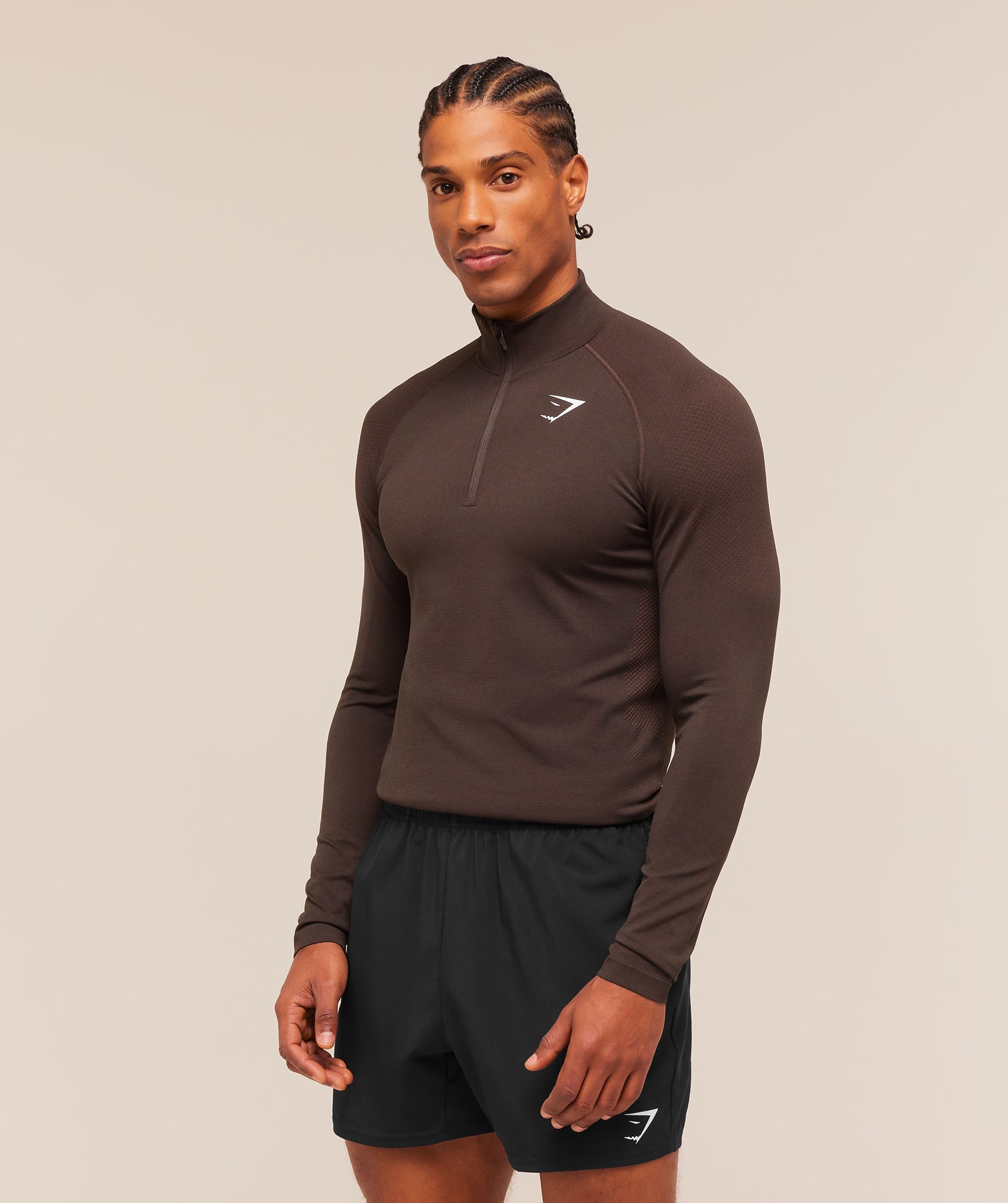 Vital 1/4 Zip - Walnut Brown/Espresso Brown — imagem 3
