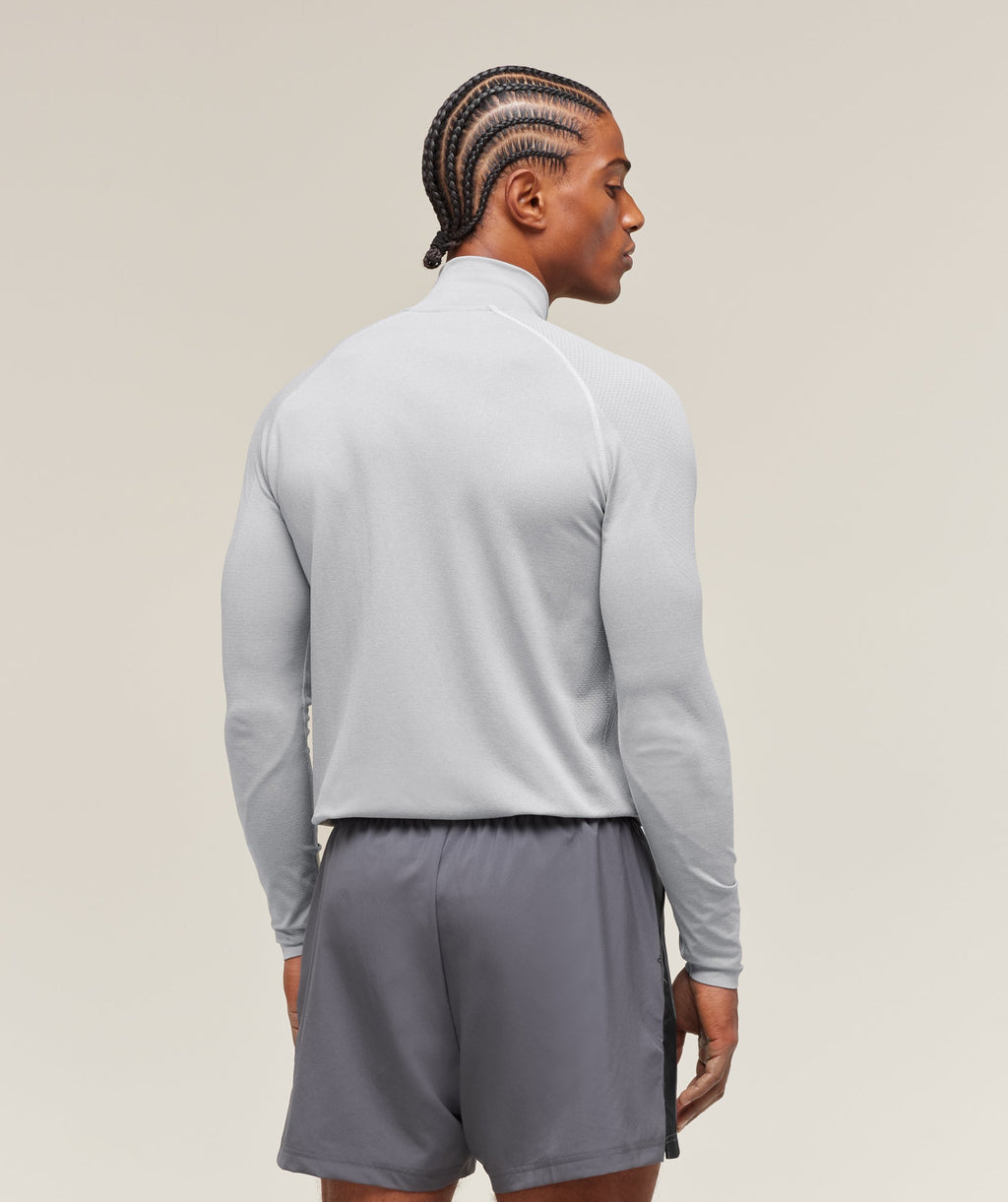 Vital 1/4 Zip - Light Grey/Smokey Grey — imagem 2