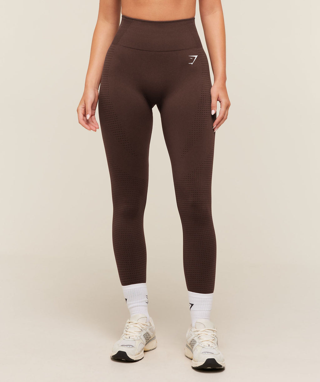 Vital Regular Leggings - Rich Espresso Brown/Marl — imagem 1