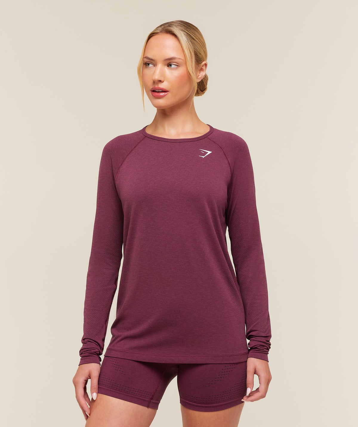 Vital Seamless 2.0 Light Long Sleeve Top - Strength Pink/Marl — imagem 1