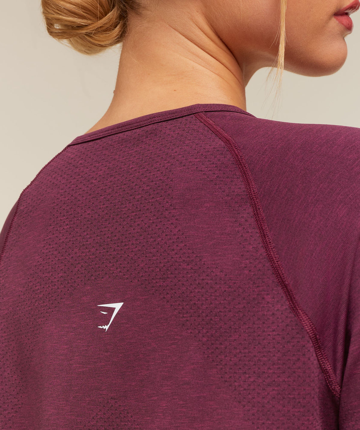 Vital Seamless 2.0 Light Long Sleeve Top - Strength Pink/Marl — imagem 4