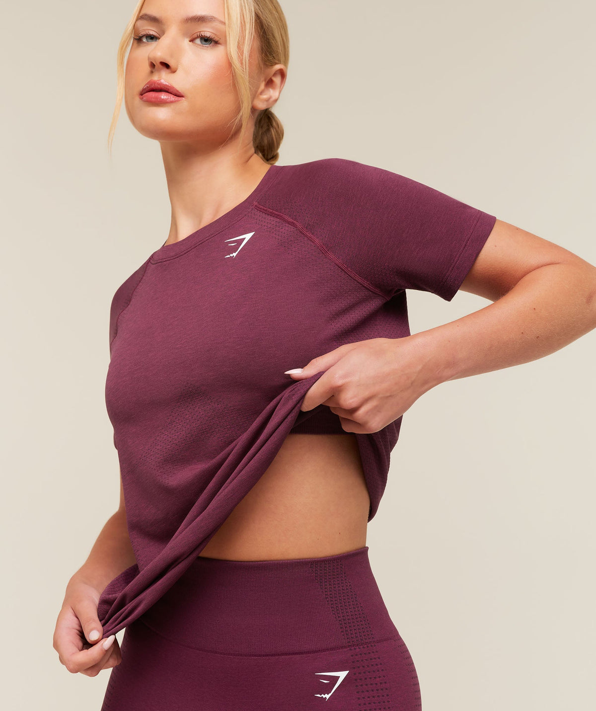 Vital Seamless 2.0 Light T-Shirt - Strength Pink/Marl — imagem 5