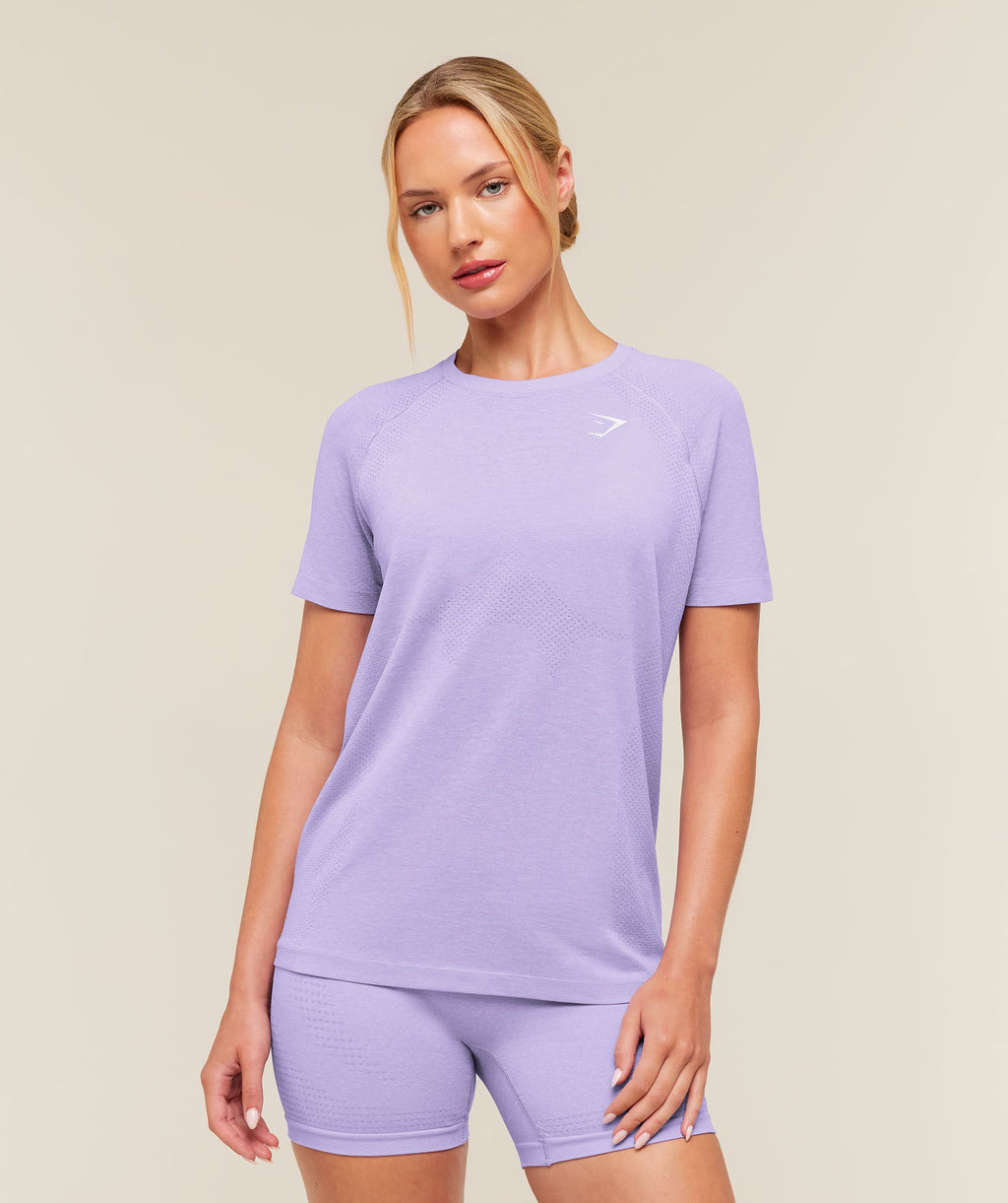 Vital Seamless 2.0 Light T-Shirt - Pace Purple/Marl — imagem 1
