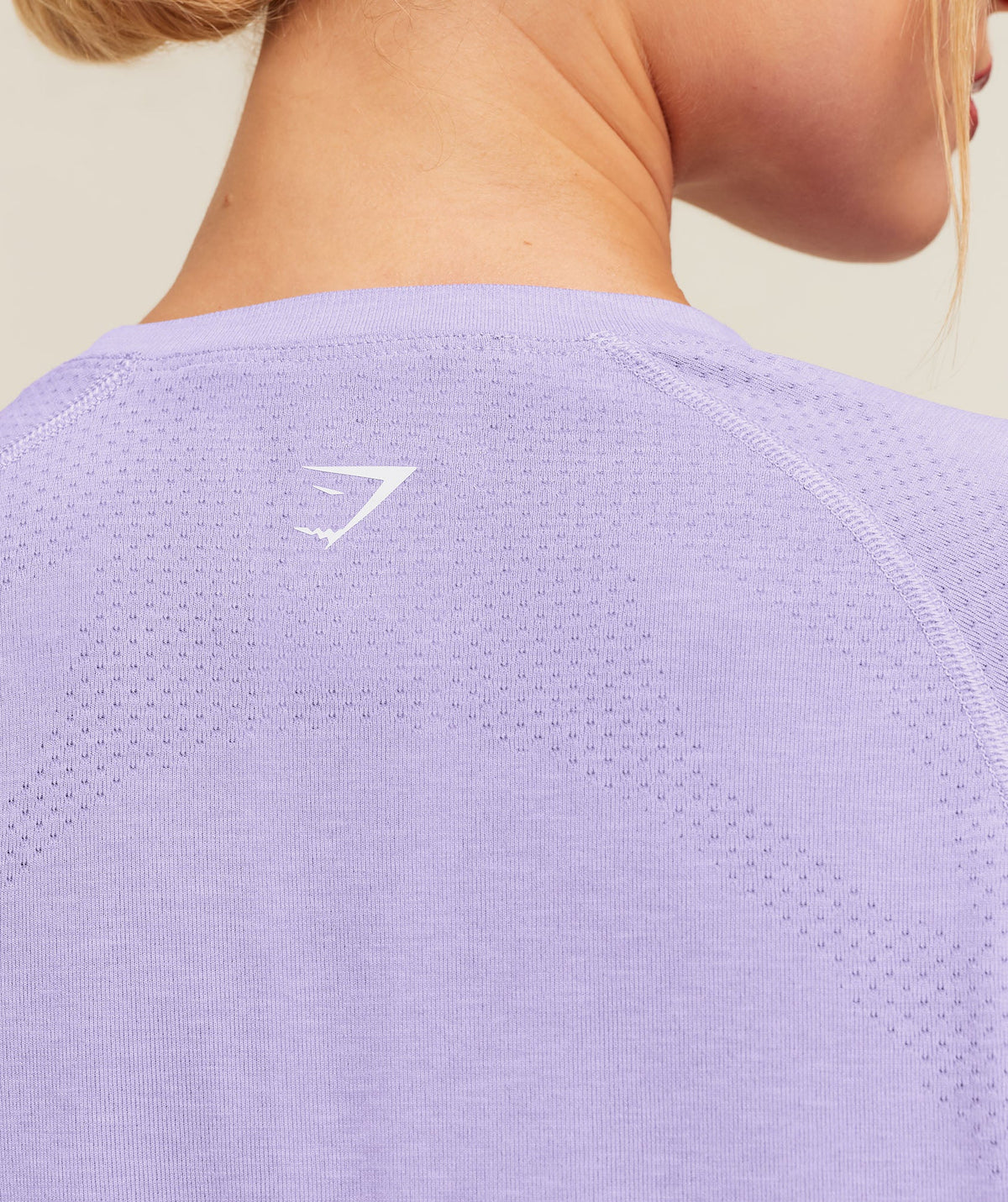 Vital Seamless 2.0 Light T-Shirt - Pace Purple/Marl — imagem 4