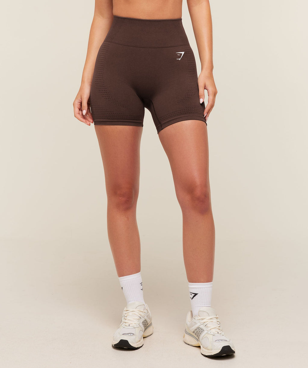 Vital Seamless 2.0 Shorts - Rich Espresso Brown/Marl — imagem 1