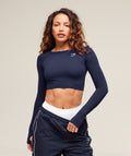 Vital Crop Top - Heavy Blue Marl — imagem 1