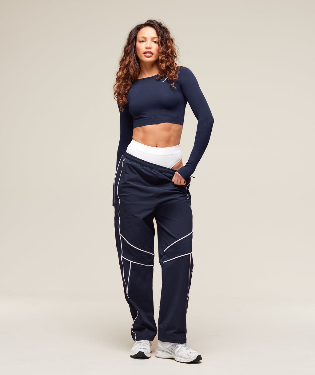 Vital Crop Top - Heavy Blue Marl — imagem 4