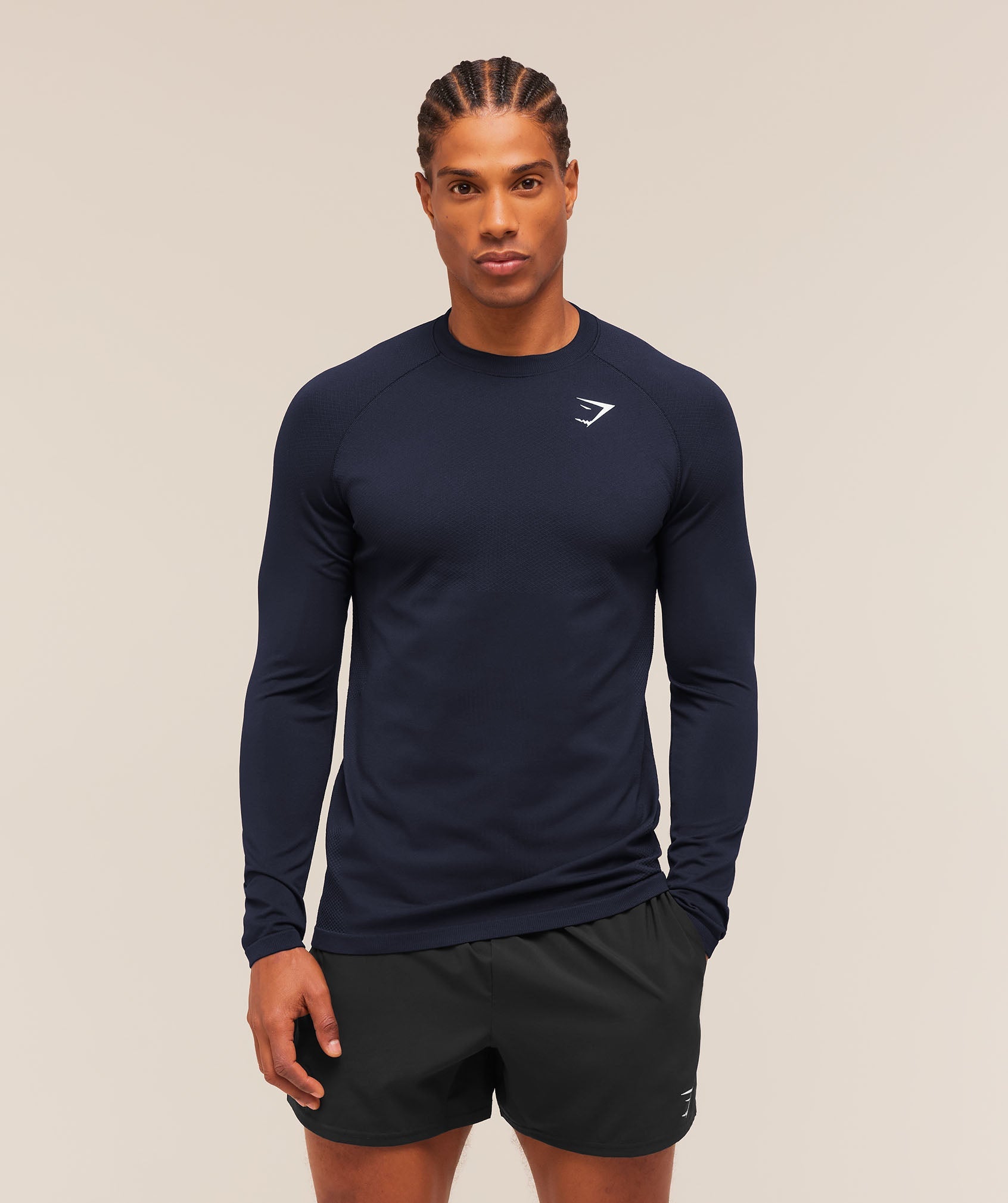 Vital Long Sleeve T-Shirt - Navy/Heavy Blue — imagem 6