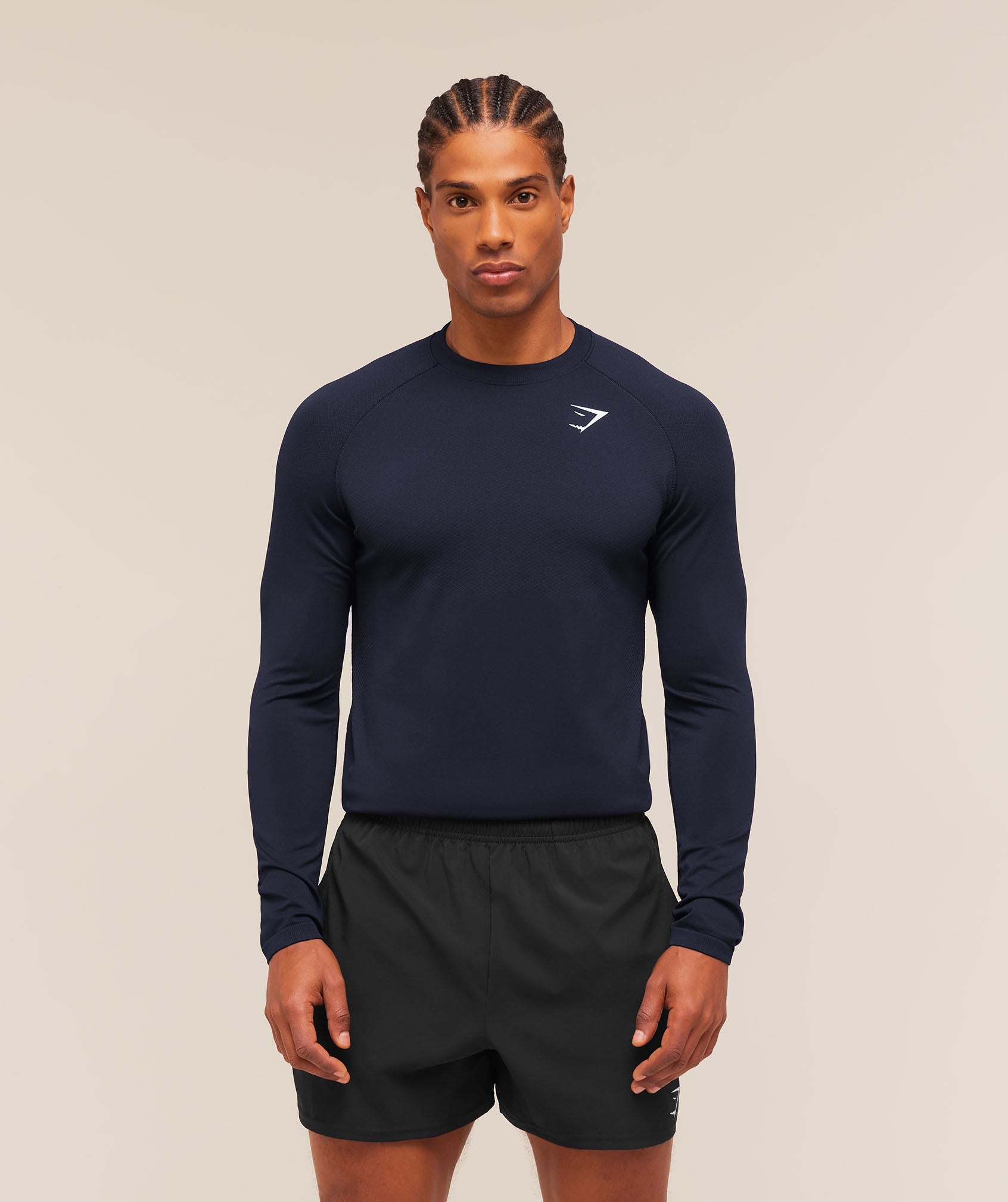 Vital Long Sleeve T-Shirt - Navy/Heavy Blue — imagem 1