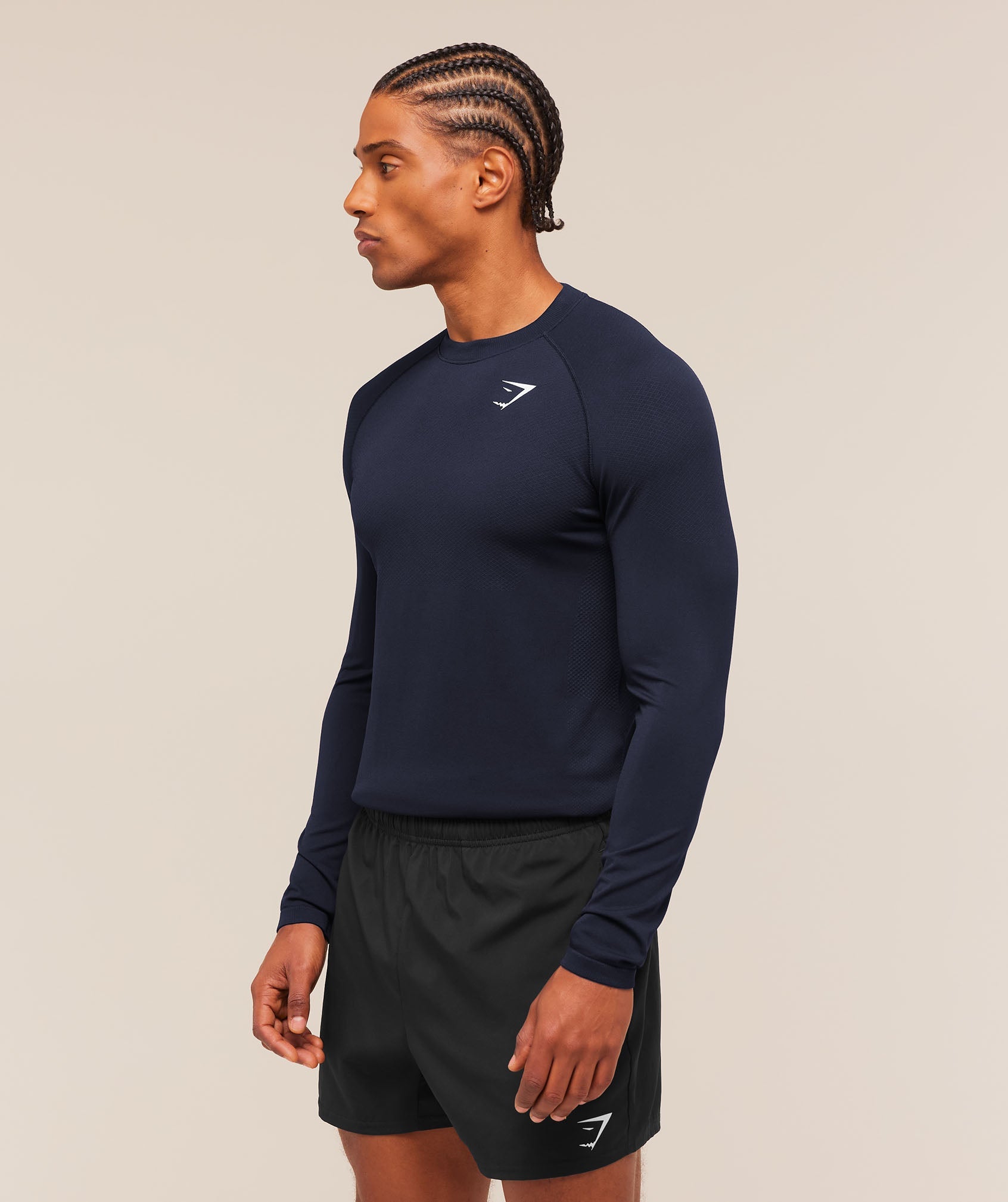 Vital Long Sleeve T-Shirt - Navy/Heavy Blue — imagem 3