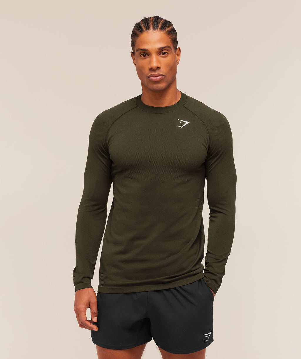 Vital Long Sleeve T-Shirt - Strength Green/Canvas Green — imagem 6