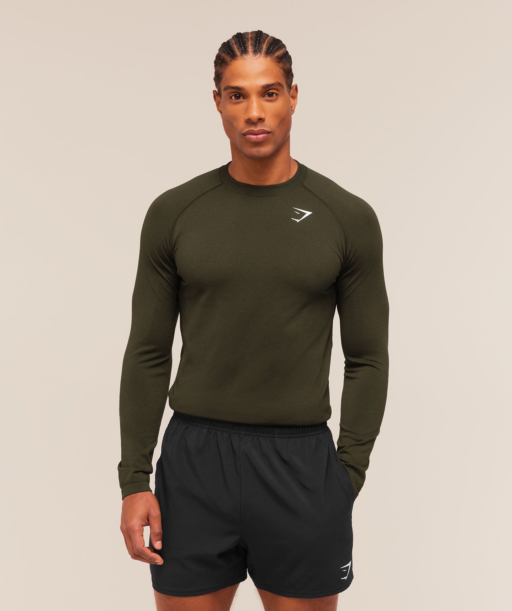 Vital Long Sleeve T-Shirt - Strength Green/Canvas Green — imagem 1