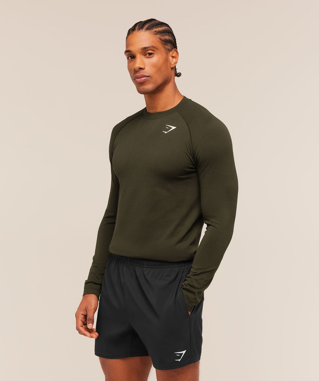 Vital Long Sleeve T-Shirt - Strength Green/Canvas Green — imagem 3