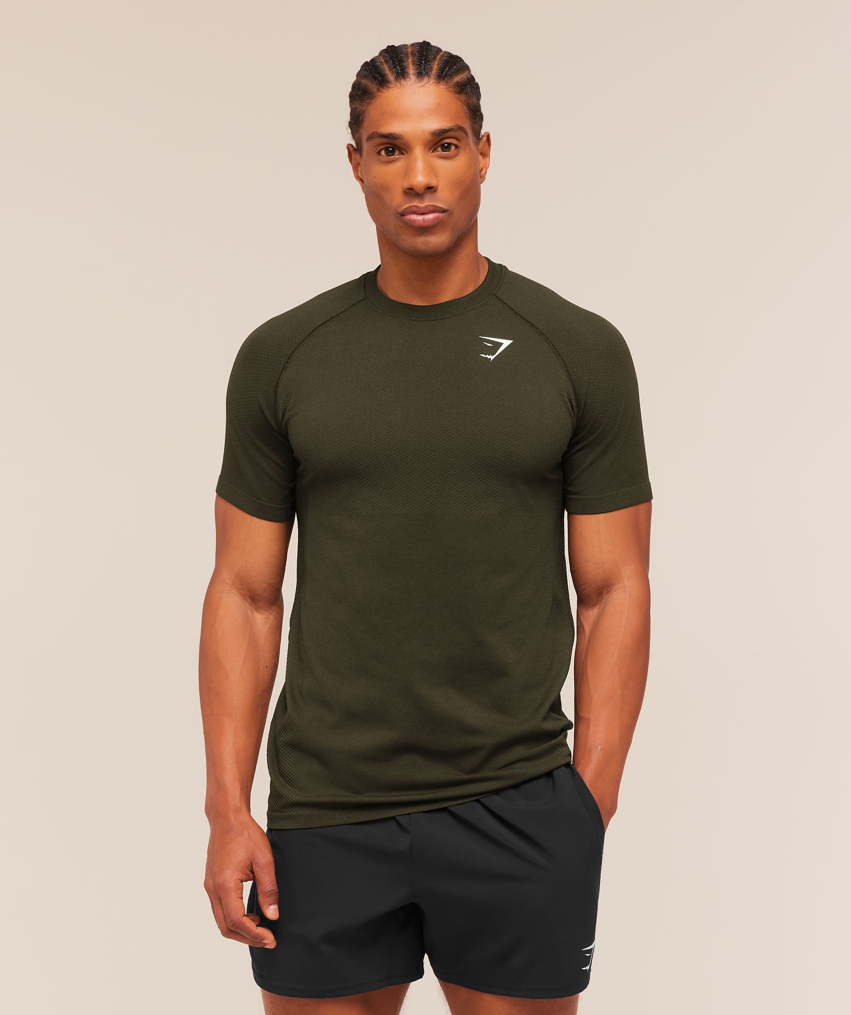 Vital Seamless T-Shirt - Strength Green/Canvas Green — imagem 6
