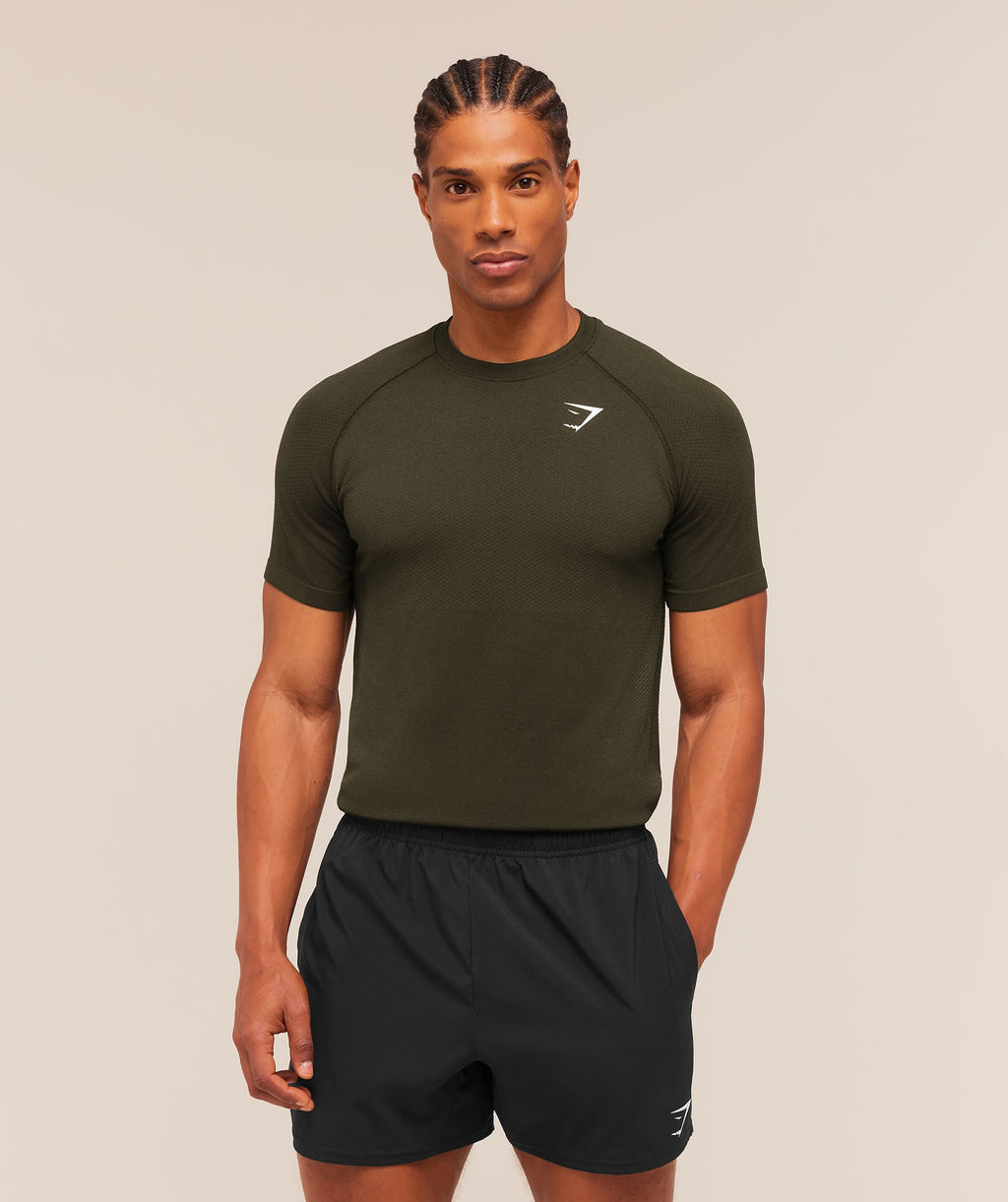 Vital Seamless T-Shirt - Strength Green/Canvas Green — imagem 1
