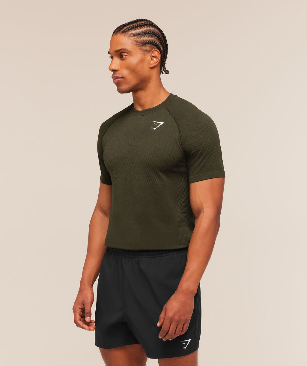 Vital Seamless T-Shirt - Strength Green/Canvas Green — imagem 3