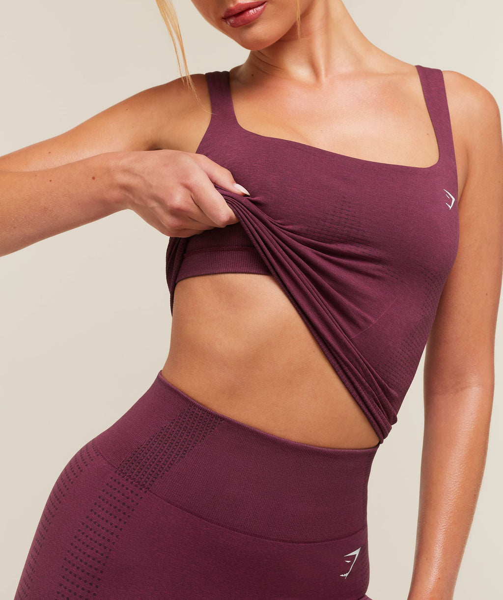 Vital Seamless Tank With Shelf - Strength Pink/Marl — imagem 2