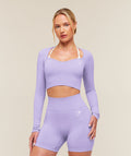 Vital Sweetheart Neck Crop Top - Pace Purple/Marl — imagem 1