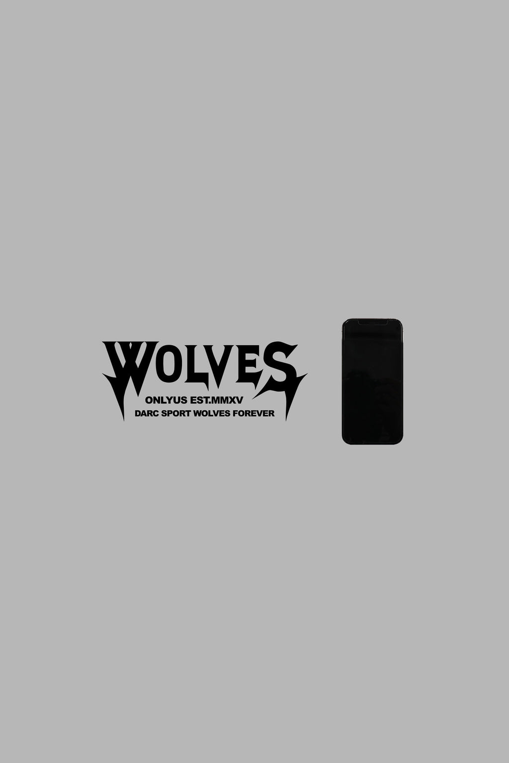 Wolves Dark Large Vinyl Decal in Black - imagem 2