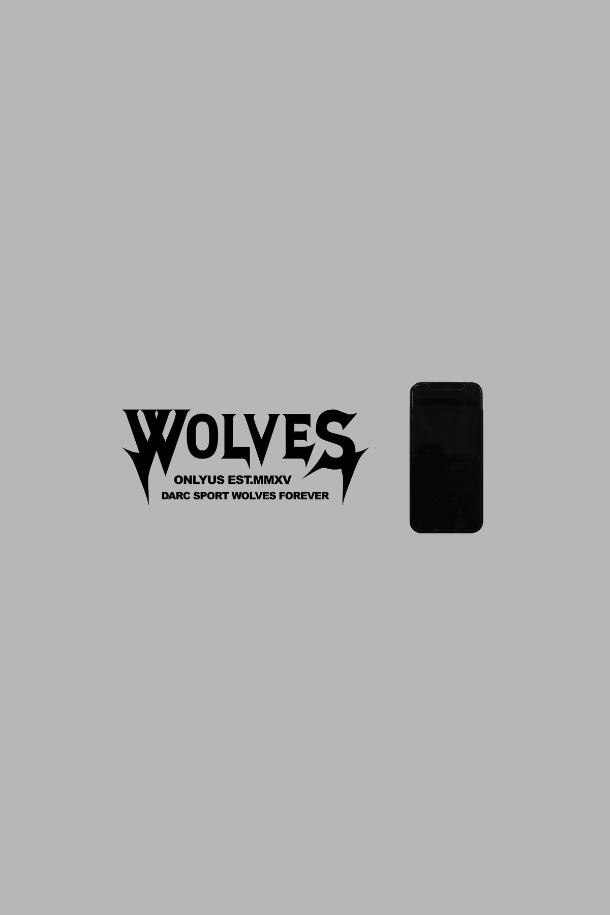 Wolves Dark Large Vinyl Decal in Black - imagem 2