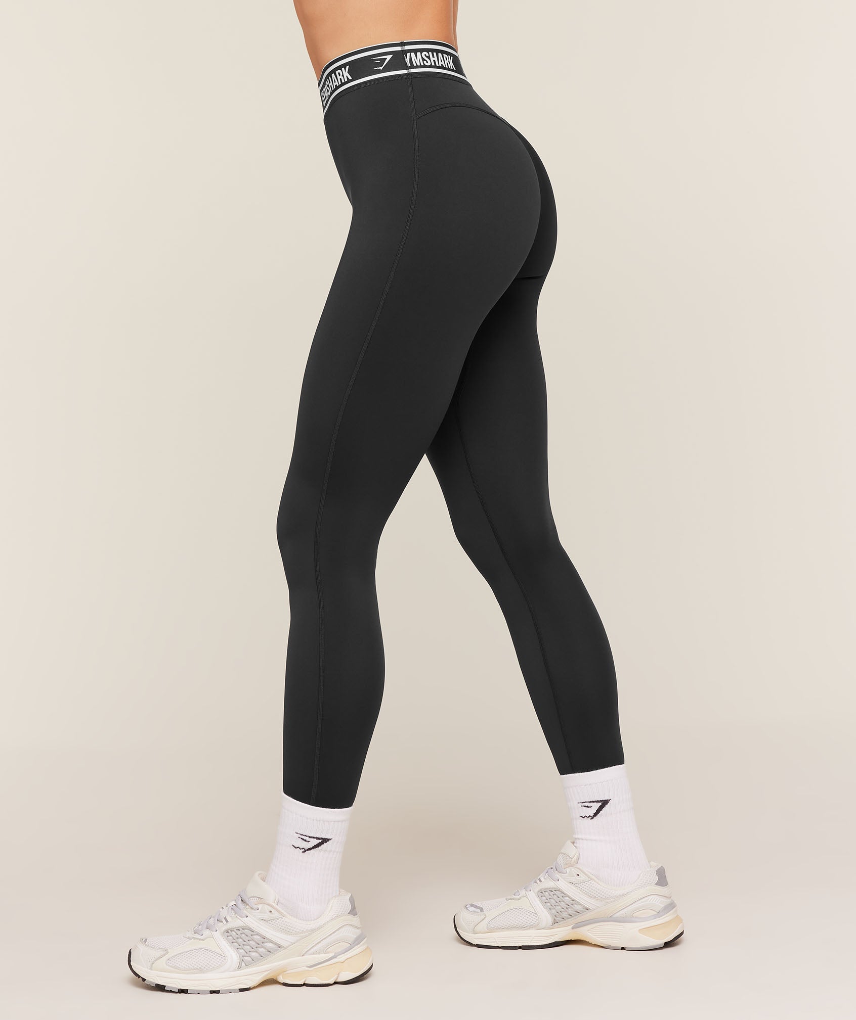 Waistband Logo Leggings - Black — imagem 3