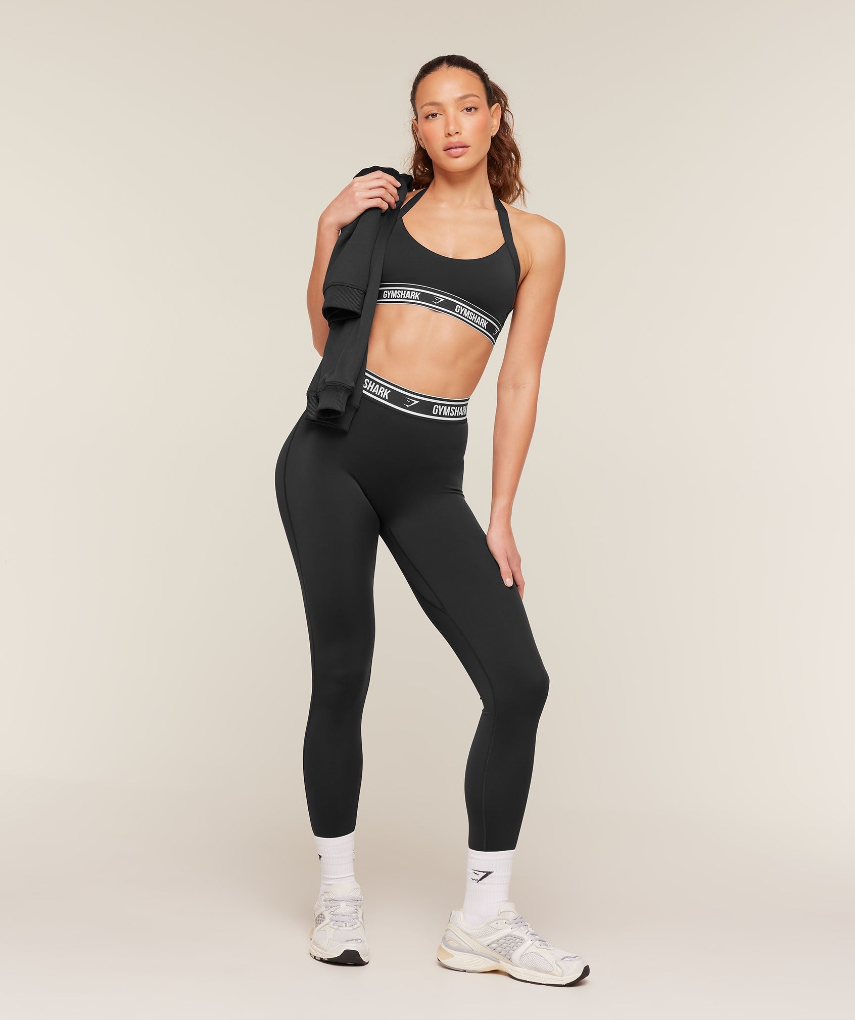 Waistband Logo Leggings - Black — imagem 4
