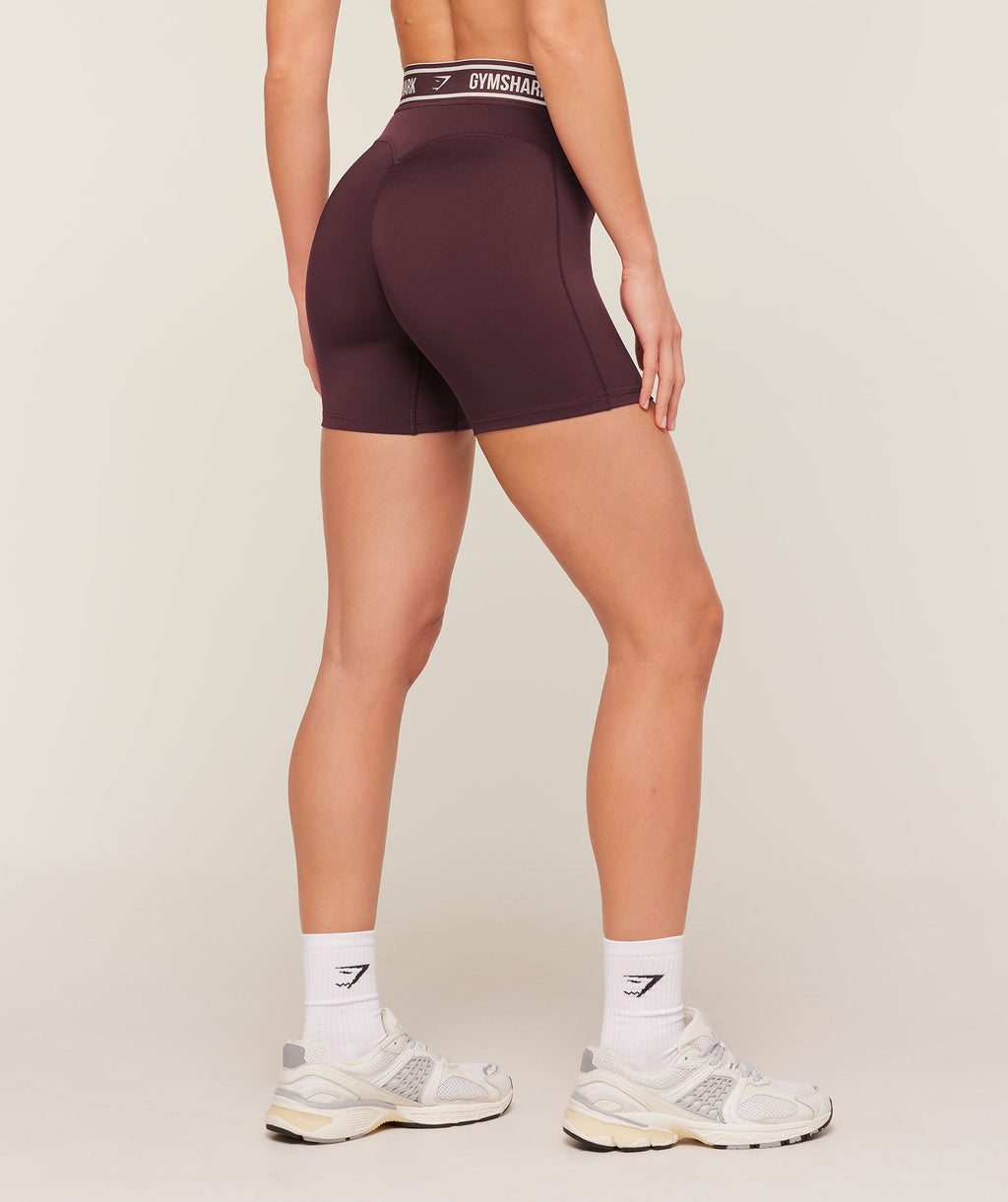 Waistband Logo Shorts - Cherry Purple — imagem 2