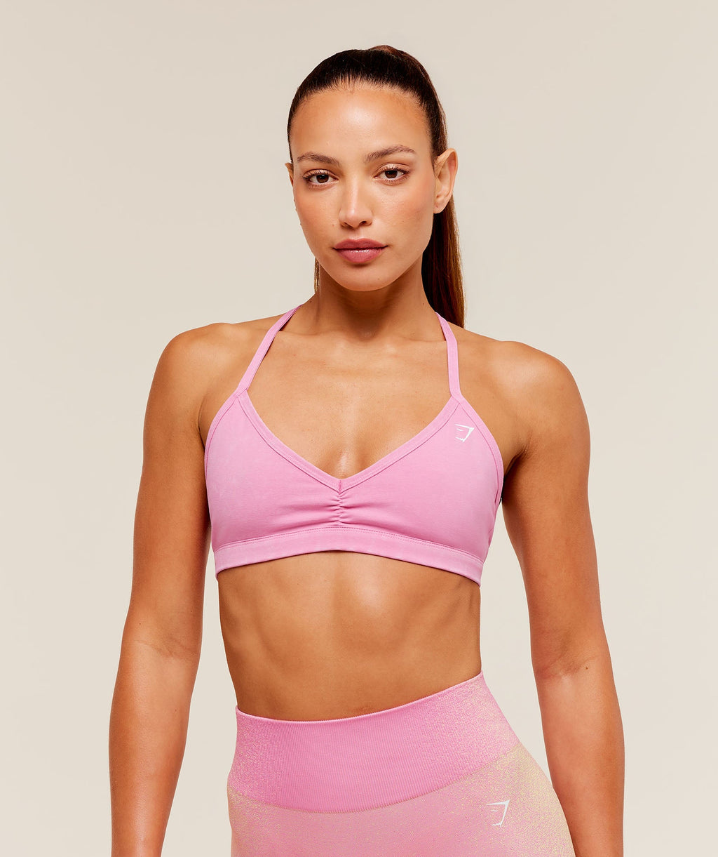 Washed Minimal Sports Bra - Focus Pink/Wash — imagem 1