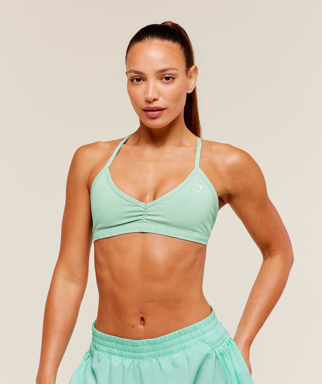 Washed Minimal Sports Bra - Pop Turquoise/Wash — imagem 1