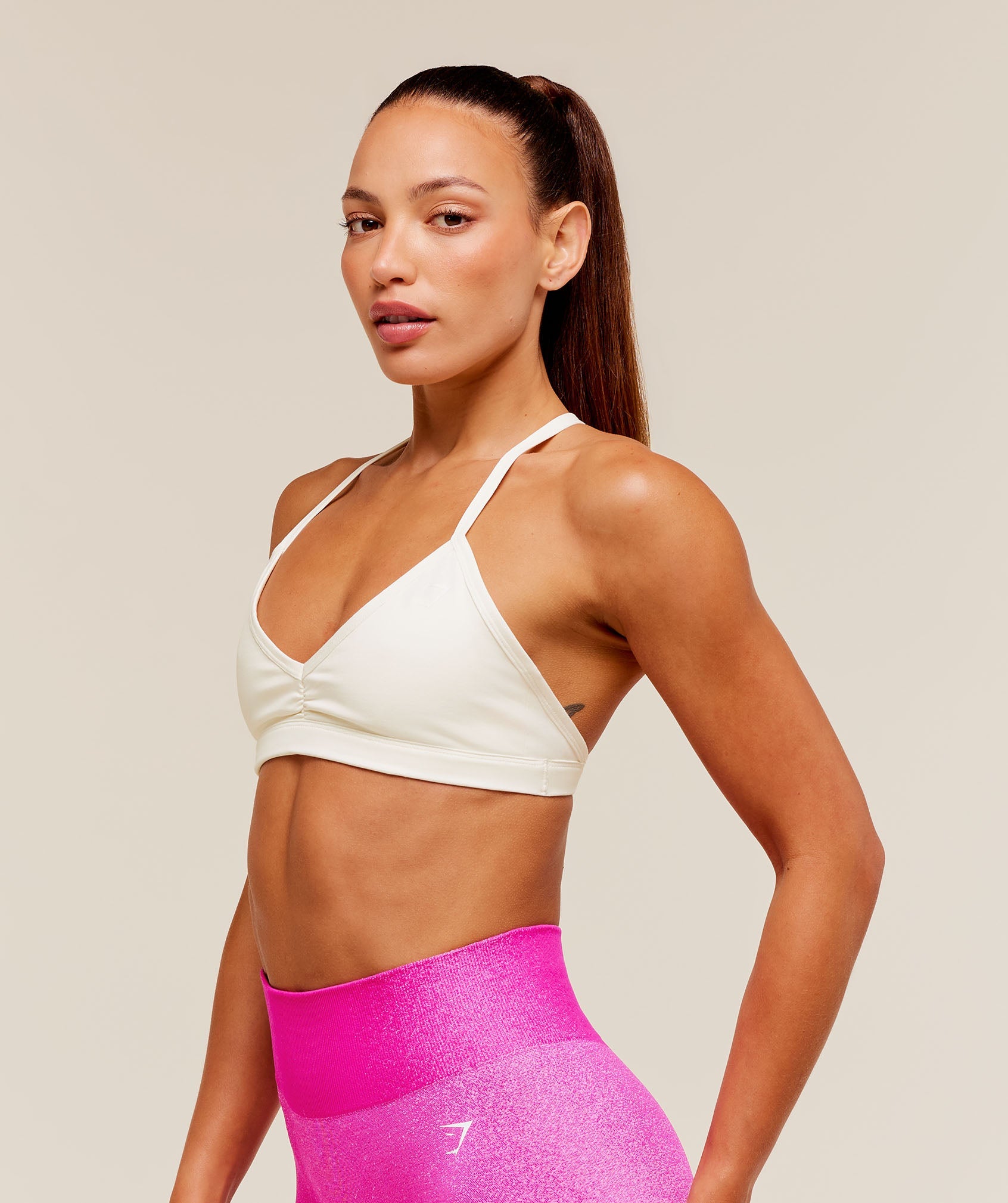 Washed Minimal Sports Bra - Soft White/Wash — imagem 3