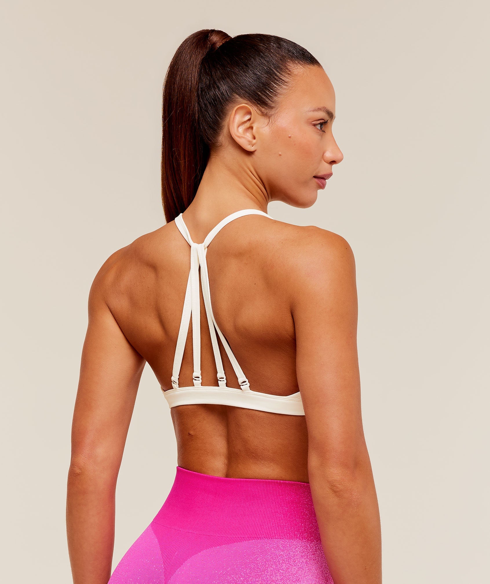 Washed Minimal Sports Bra - Soft White/Wash — imagem 2