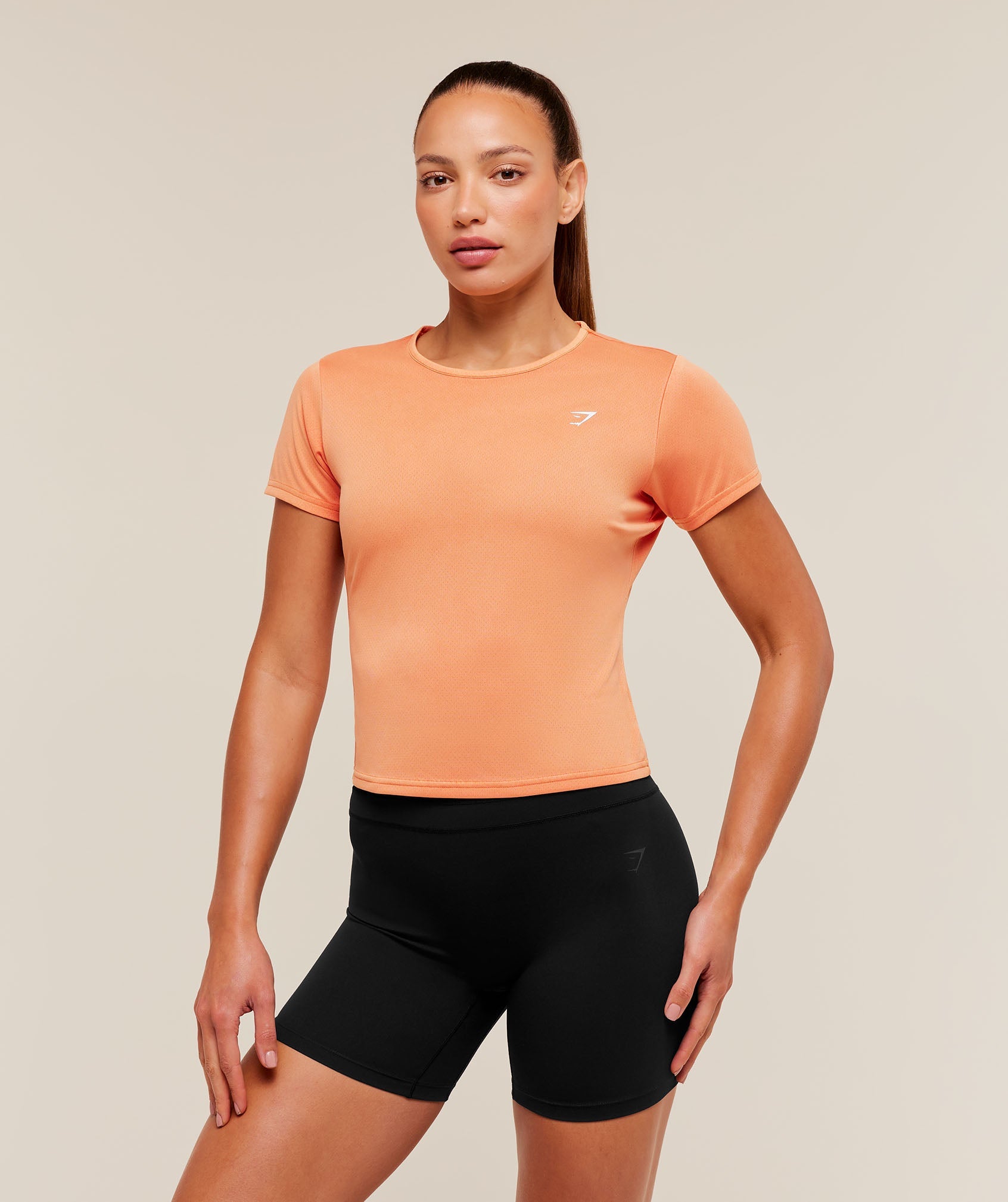 Washed Pastel Baby Tee - Dayglow Peach/Wash — imagem 1