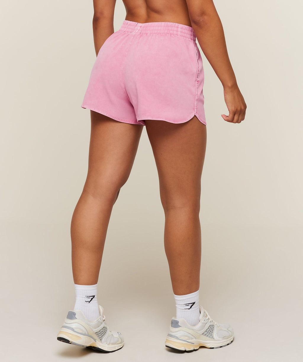 Washed Pastel Woven Shorts - Focus Pink/Wash — imagem 2