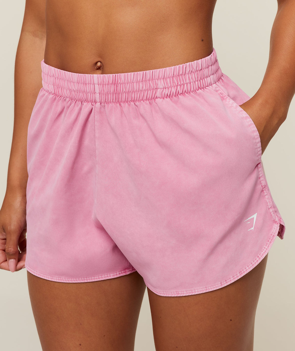 Washed Pastel Woven Shorts - Focus Pink/Wash — imagem 5