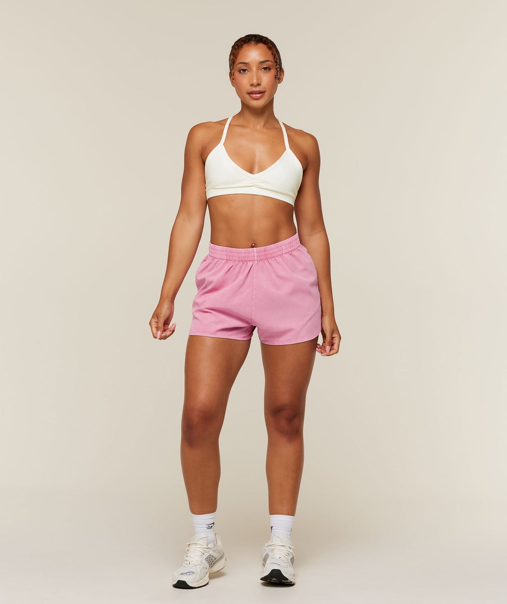 Washed Pastel Woven Shorts - Focus Pink/Wash — imagem 4