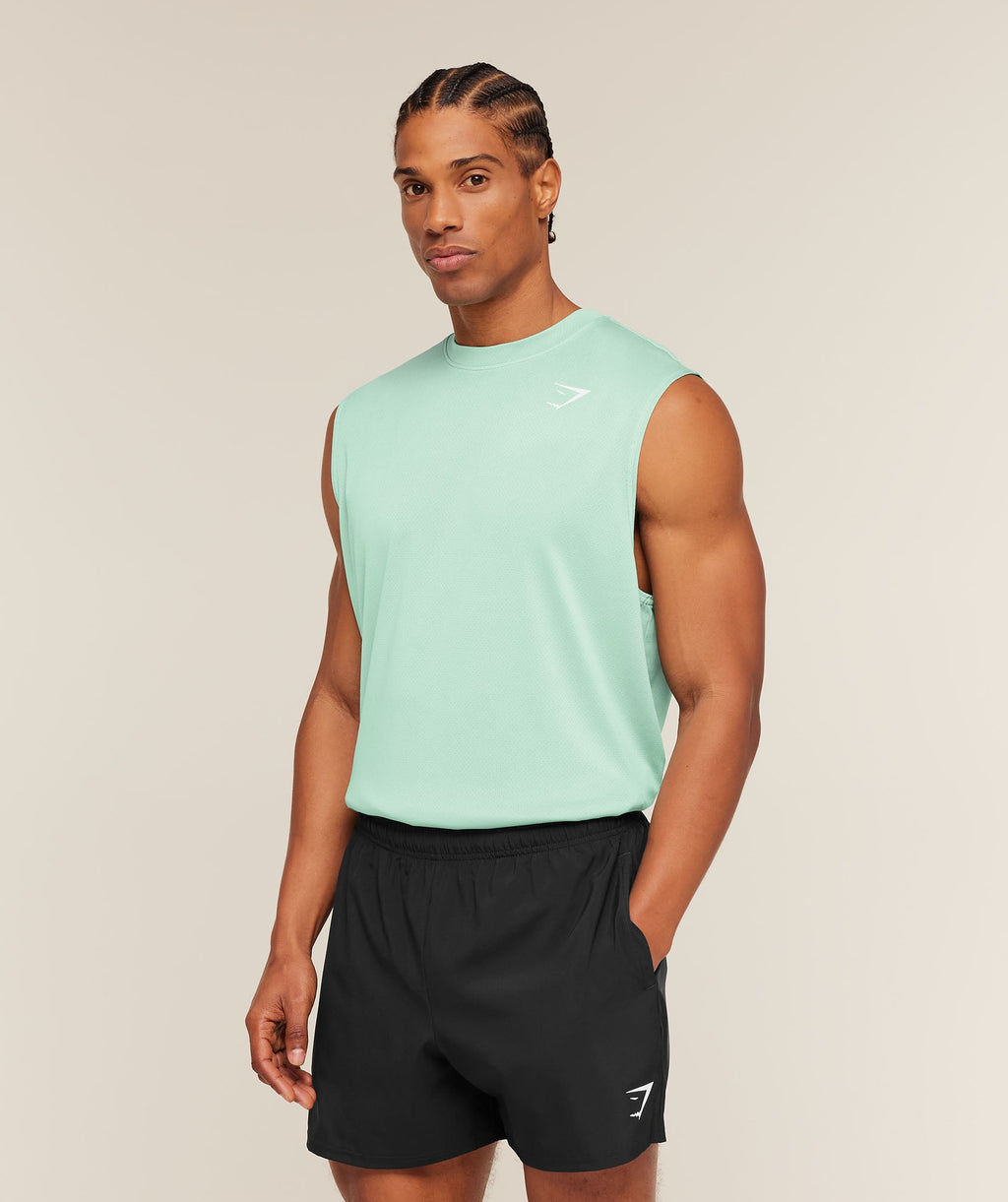 Washed Pastels Tank - Pop Turquoise/Wash — imagem 3